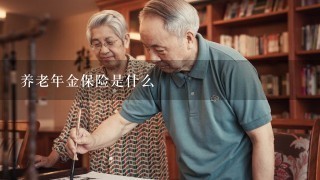 养老年金保险是什么