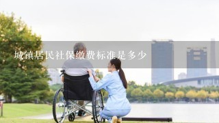 城镇居民社保缴费标准是多少