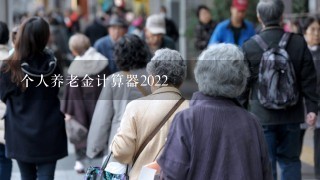 个人养老金计算器2022