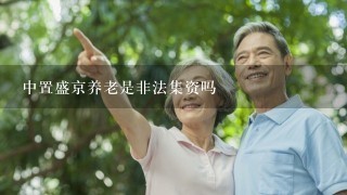 中置盛京养老是非法集资吗