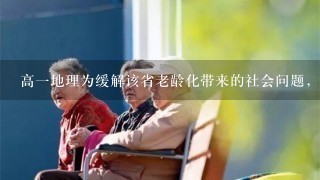 高一地理为缓解该省老龄化带来的社会问题，可采取哪些措施