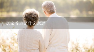 居家养老是什么意思