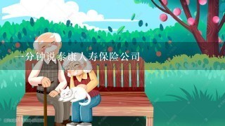 一分钟说泰康人寿保险公司