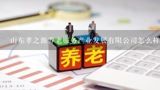 山东孝之源养老服务产业发展有限公司怎么样？