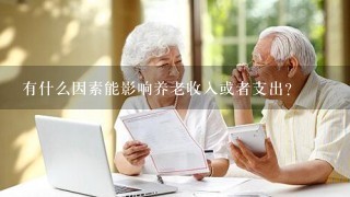 有什么因素能影响养老收入或者支出?