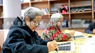 养生 养老划分在什么行业类别