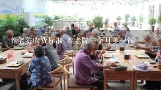 养老院收费标准 养老院1个月多少钱