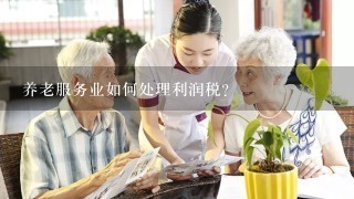 养老服务业如何处理利润税?